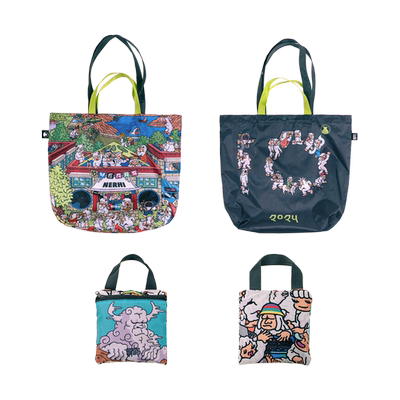 圣山服饰 原创设计2025圣山林卡十周年系列折叠购物袋时尚手提包