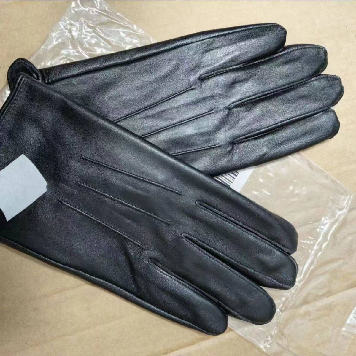 保证正品寒区制式冬季男校常加绒皮手套黑色真皮保暖手套常服户外