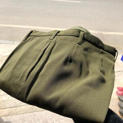 正品库存老款土黄色马裤呢秋冬裤罩裤大码斜纹加厚军迷裤子毛料