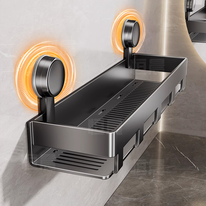 新款浴室吸盘置物架免打孔