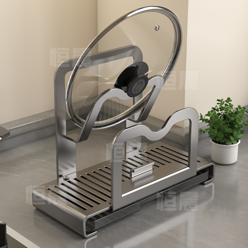 厨房锅盖架家用多功能台面