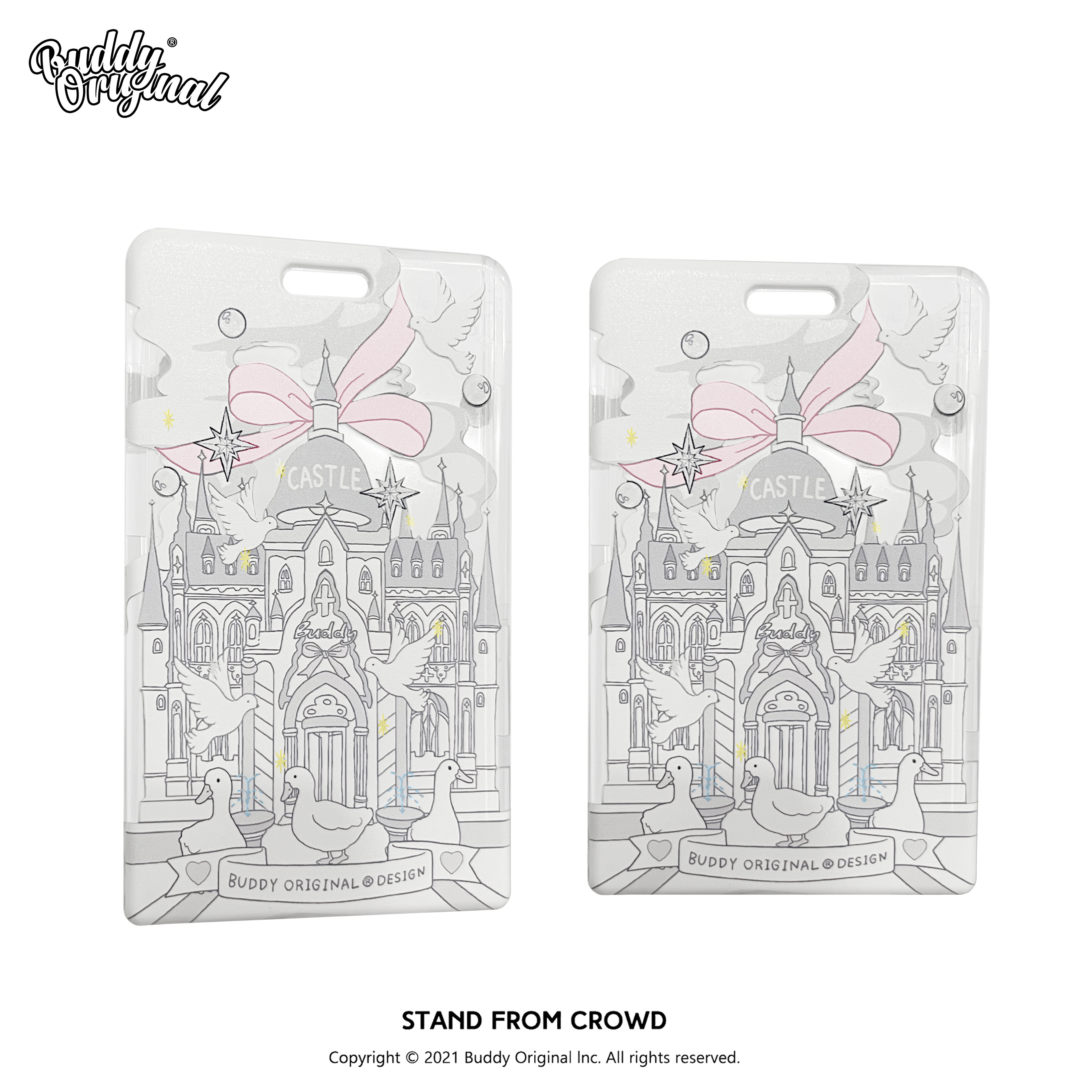 BUDDY原创白色城堡卡套