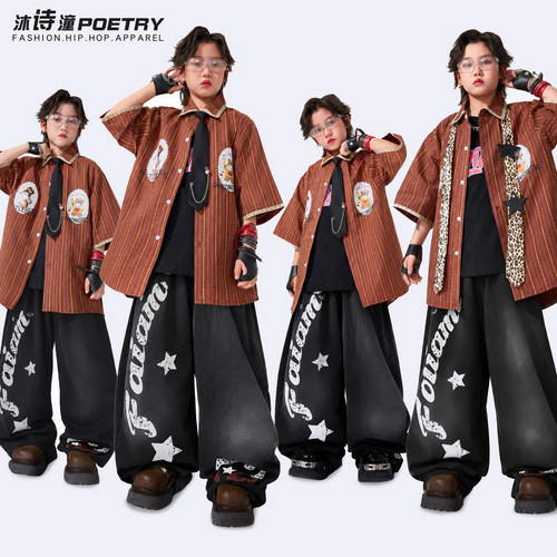 儿童街舞潮服男童嘻哈hiphop少儿