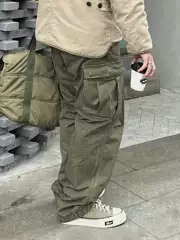 Visvim Fil 22Aw Cd Eiger Nakamura Workwear Pants, Japanese Trendy Heavy Washed Military Style Casual Pants