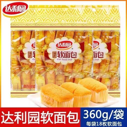 达利园软面包法式袋装360g早餐