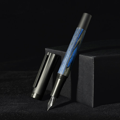 半句科技木杆钢笔礼盒套装