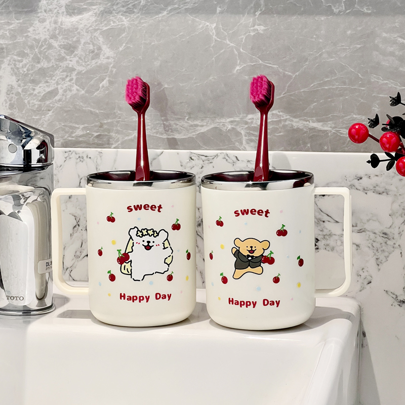 【加厚耐用】304不锈钢洗漱杯