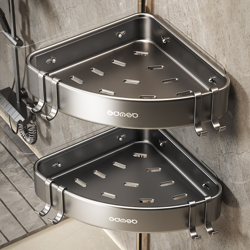 卫生间置物架浴室架子免打孔壁挂厕所洗澡间墙上洗漱台三角收纳架,家庭/个人清洁工具,浴室角架/置物架,淘宝优惠券,粉丝福利购,淘宝优惠卷