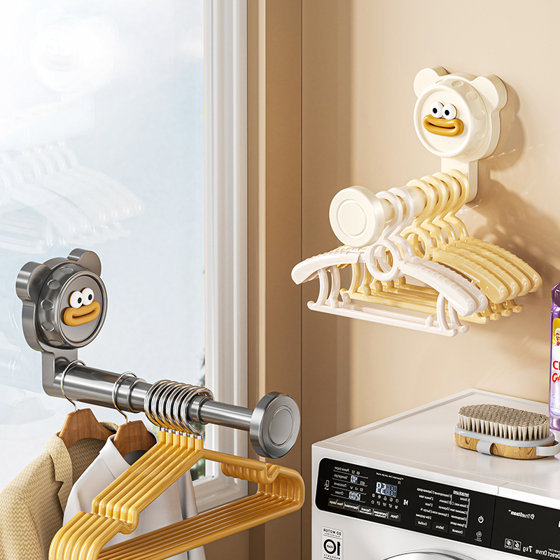 【自由伸缩】阳台衣架收纳神器
