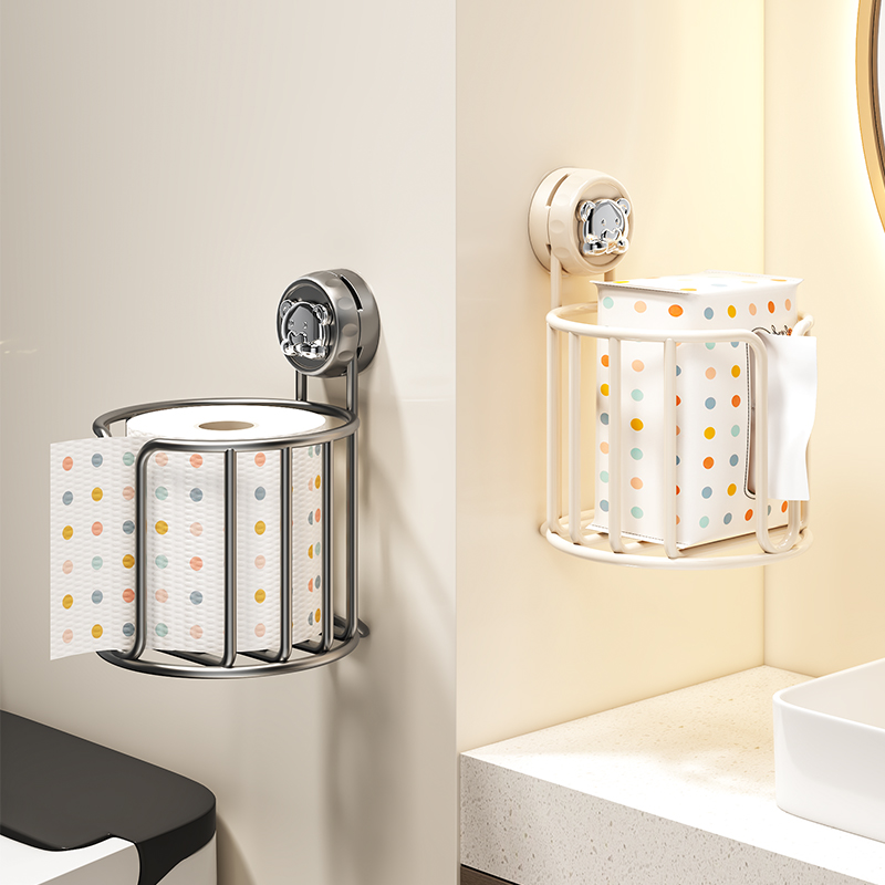 【强力吸附】吸盘卫生间纸巾架