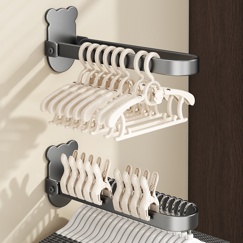 【掉落包赔】免打孔衣架收纳神器
