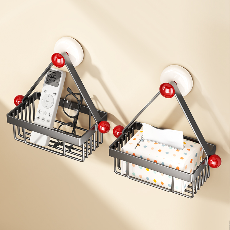 【掉落包赔】卫生间吸盘收纳挂篮