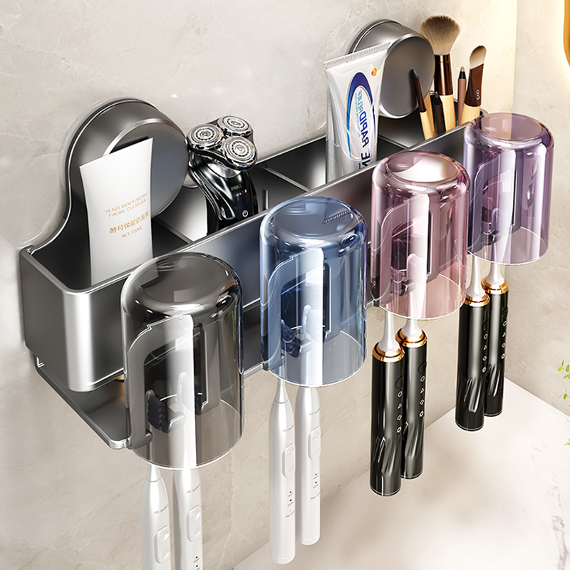 【强力吸附】吸盘牙刷置物架子