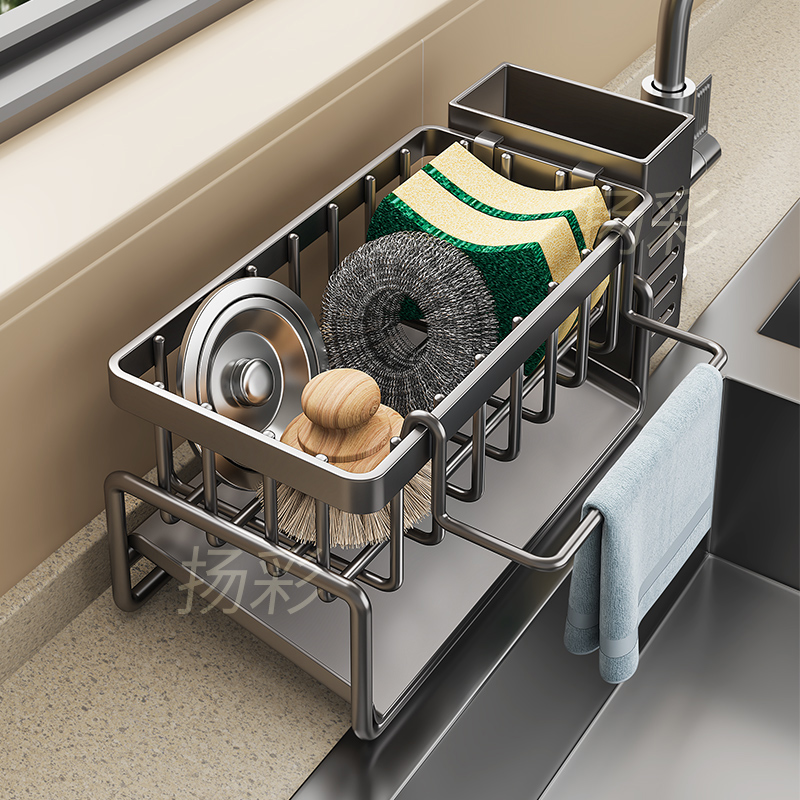 【快速沥水】厨房水槽沥水架架子