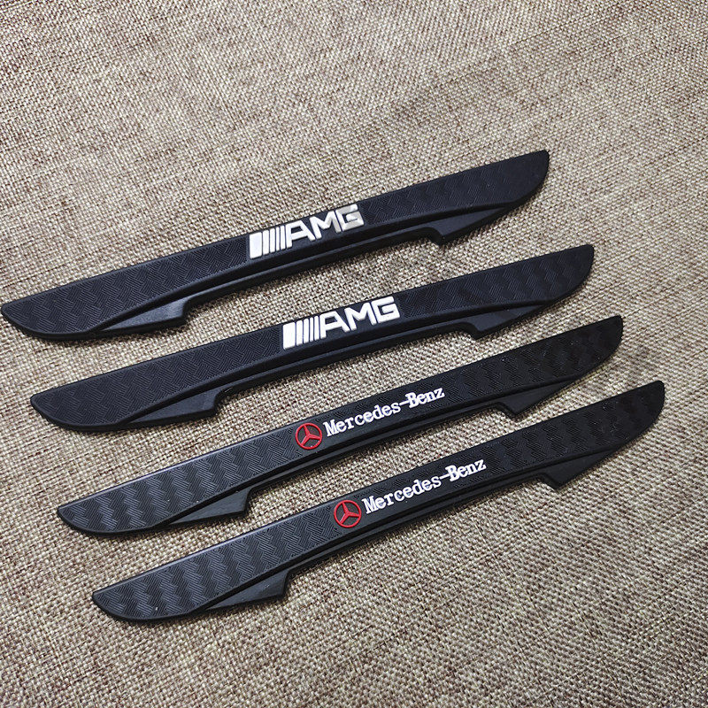 适用奔驰宝马车门防撞条1 3 5 7系  X系贴标车门保护碳纤维门边条