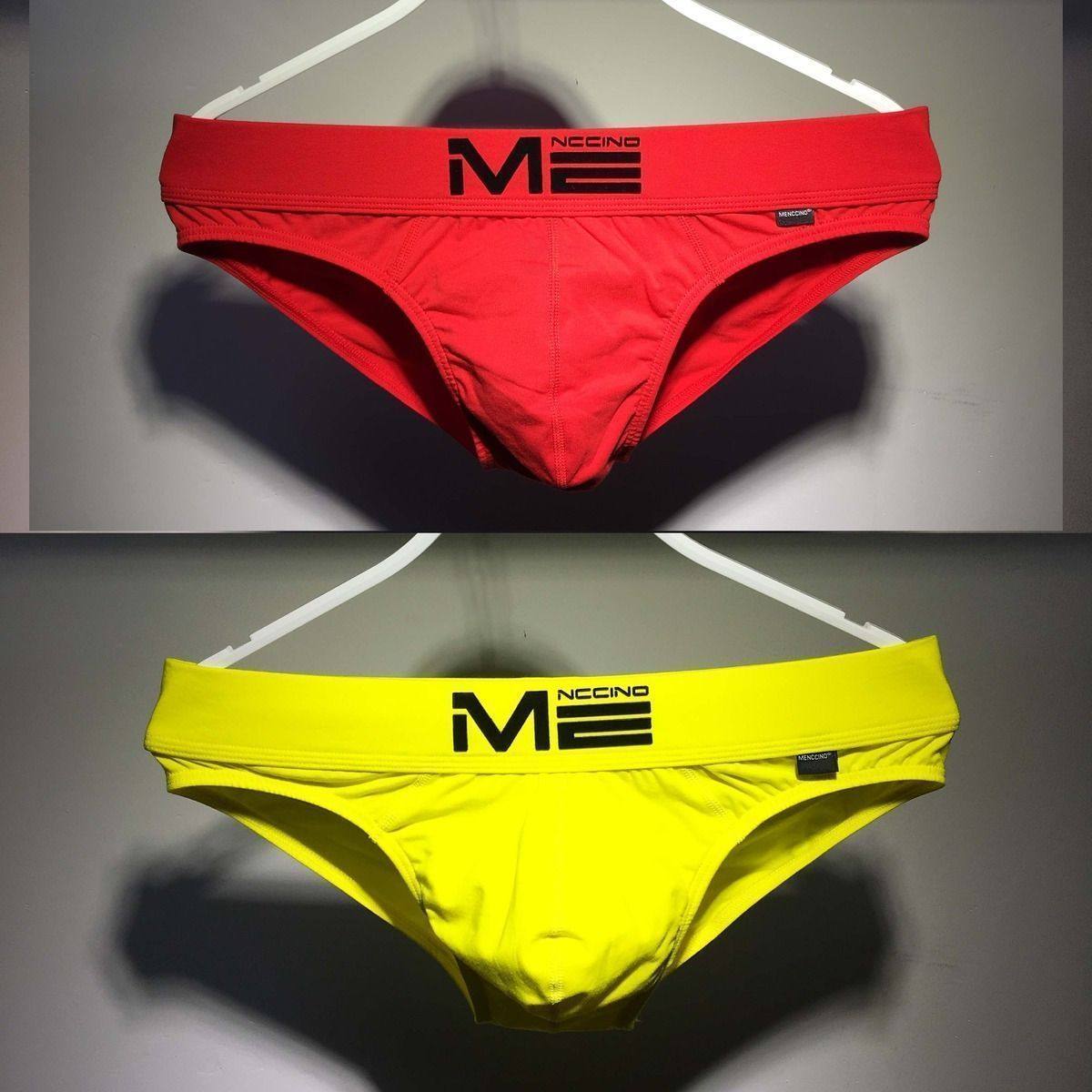 两条男士三角内裤纯棉低腰性感舒适透气舒适大码U凸运动时尚内裤