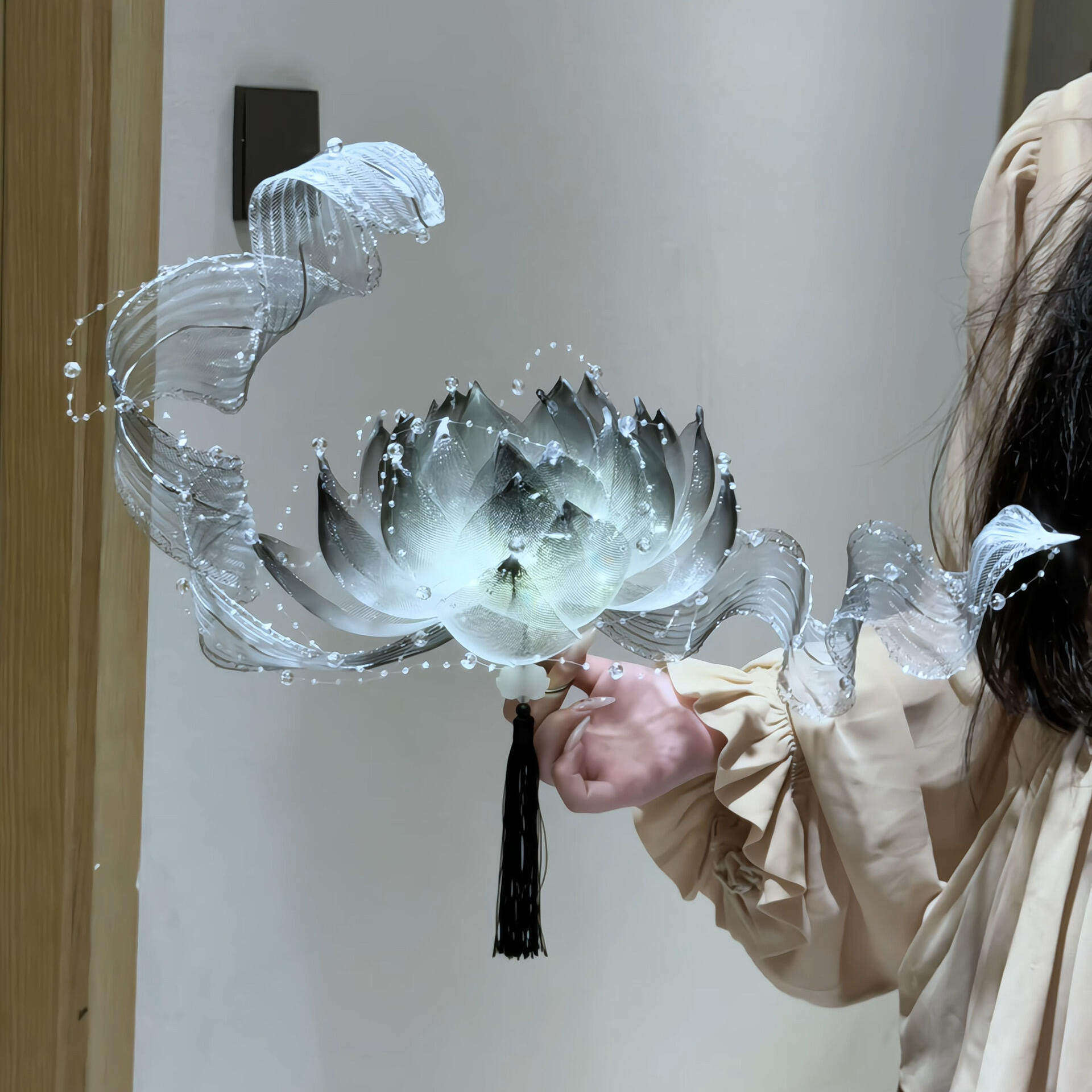 悬浮莲花灯idy材料包高颜值手工礼物汉服cos拍照道具女生毕业花束