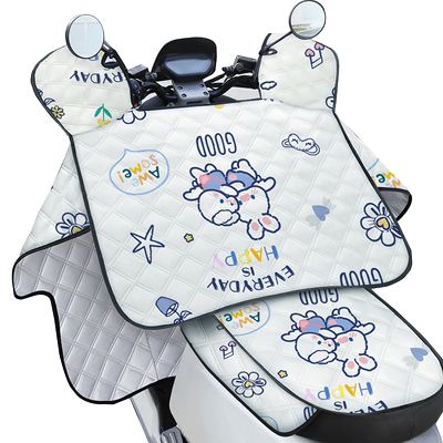 徕本电动车挡风被夏季全包防晒遮阳罩电瓶摩托车四季通用防水薄款