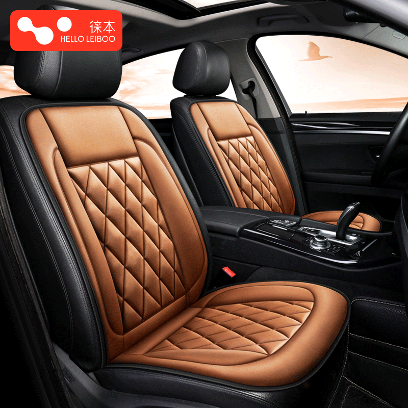 徕本汽车加热坐垫2025冬季毛绒单后排三件保暖座套车型通用高级感