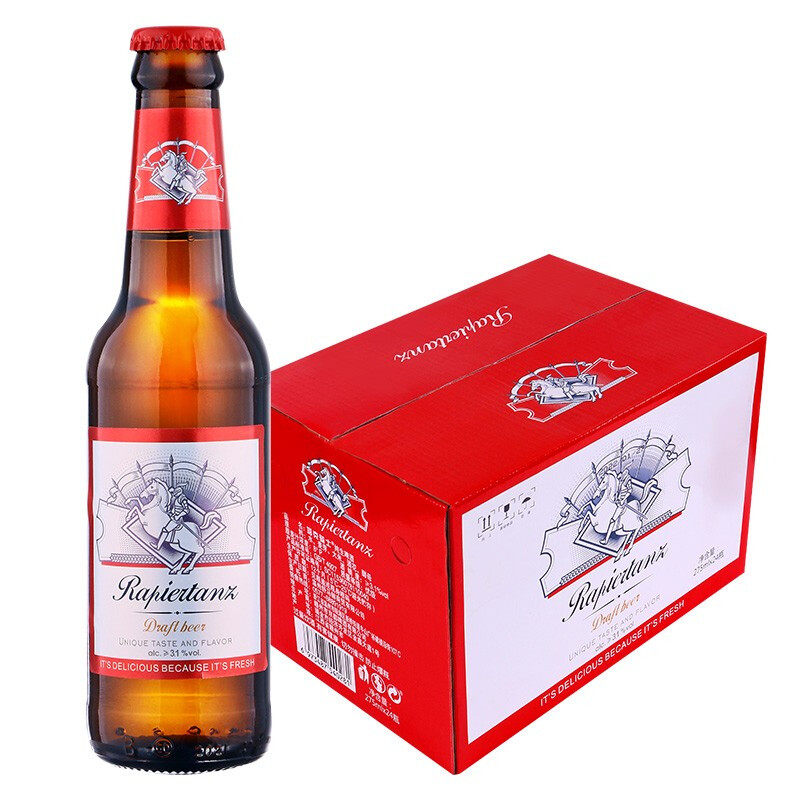 【国产】塔克骑士纯生275ml*24瓶淡爽型拉格啤酒整箱清仓ktv酒吧