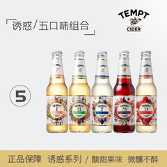 【TEMPT】诱惑7号330ml*5瓶装水果味女生微醺精酿国产坦普特啤酒