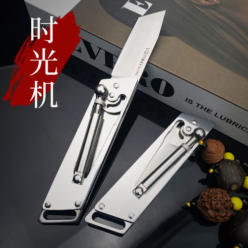 全钢机械折叠小刀便携水果刀