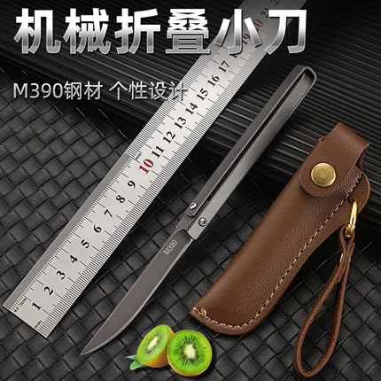 便携M390吃手把肉小刀户外烤肉牛羊排刀露营切水果刀家用瓜果刀具