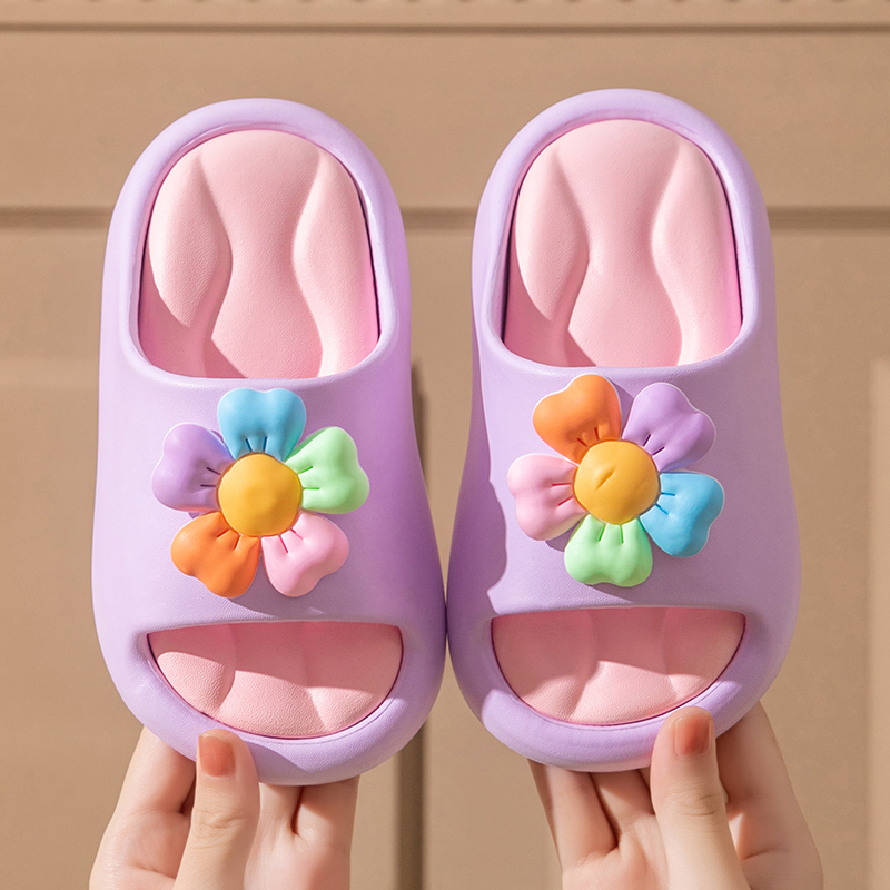 可爱EVA儿童软底踩屎感亲子拖鞋