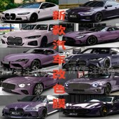 pet新款 汽车改色贴膜幽兰紫雾霾灰紫暮霭紫灰露娜紫摩登紫丹霞紫