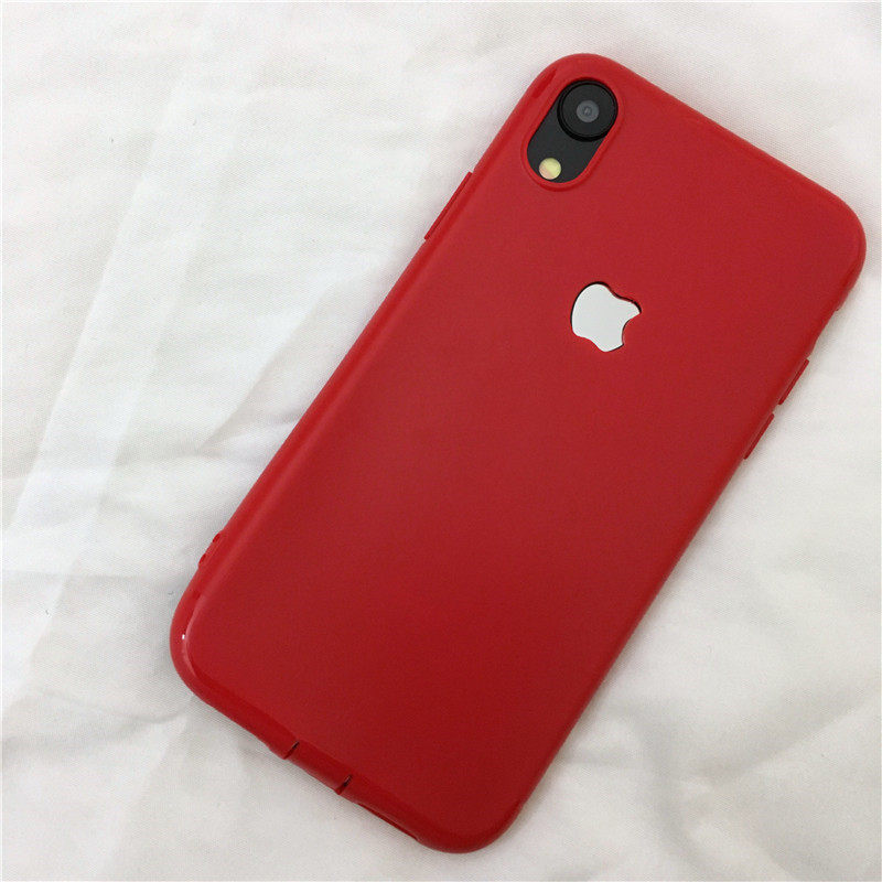 糖果色壳适用苹果XR手机壳超薄X防摔iPhonexsmax保壳磨砂带塞tpu