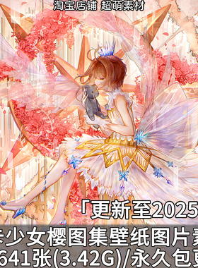 魔卡少女樱百变小樱动漫图集壁纸p站画集画册图片素材美术资料