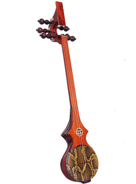 梵巢六弦平头扎木乐器80111藏族六弦琴棕红色桦木八弦龙头扎木聂