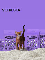 Weika Deodorizing Tofu Cat Litter can be flushed down the toilet. Low dust, deodorizing and antibacterial. Free shipping. 2.5kg of cat mixed tofu litter thumbnail 2