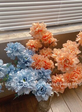 ins仿真花人间富贵花客厅装饰花餐摆放假花室内假花插花B448