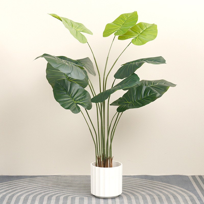 仿真滴水观音人造绿植假树摆设北欧大型盆栽室内客厅落地摆件gd87