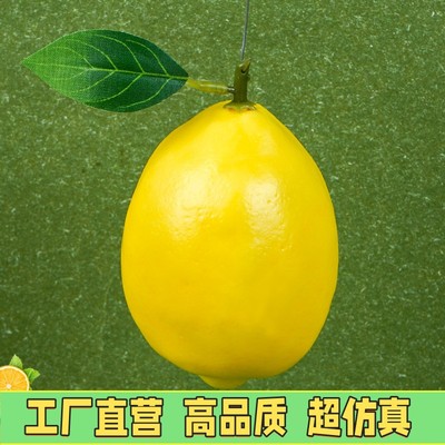 柠檬模型仿真柠檬摄影道具美食ins摆拍塑料假水果清凉啤酒假冰块