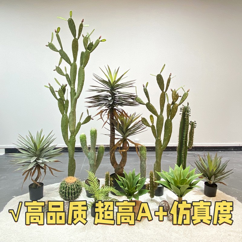 北欧仿真绿植仙人柱大型仙人掌落地室内客厅服装店铺橱窗装饰gd27