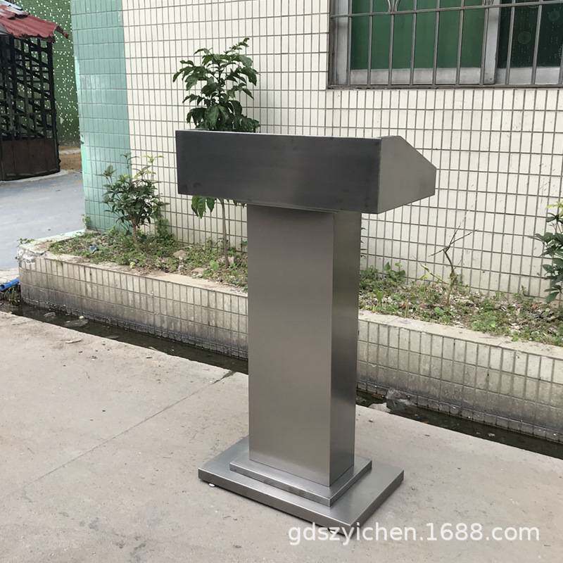 演讲台发言台不锈钢户外接待台物业值班登记台保安站岗台咨询台桌