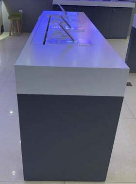 手机展示桌体验台烤漆中岛展台移动智能产品展示台品鉴台定做
