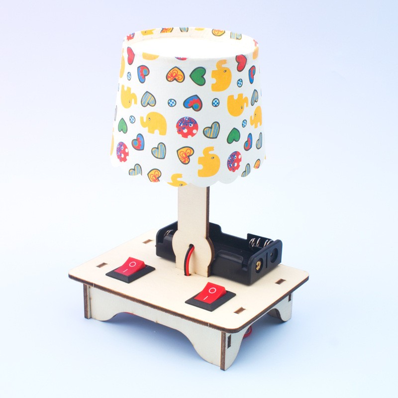 自制双控灯小学生STEAM创客实验器材物理电路科技小发明科学ED63