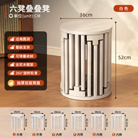 (Все из массива белого цвета) шесть табуретов*6 штабелированы друг на друга.