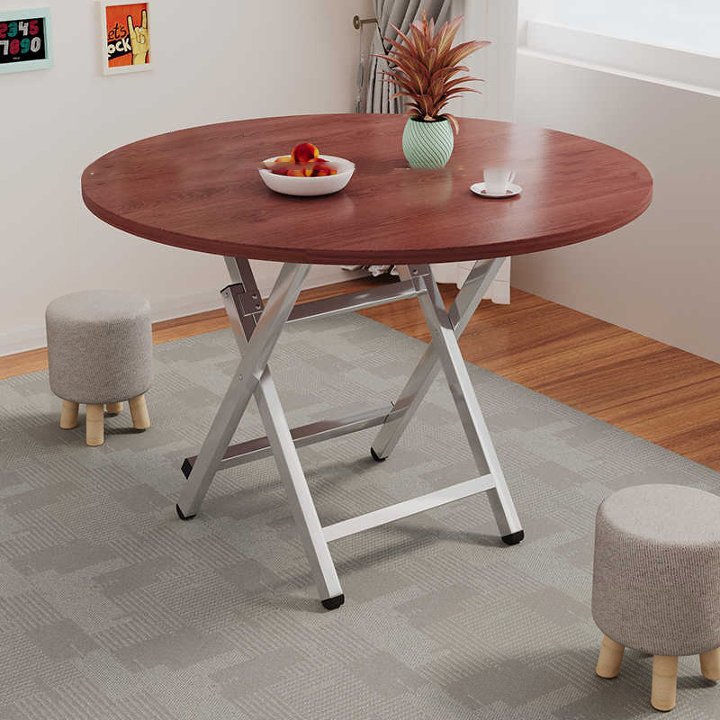 小桌子可折叠餐桌家用简易吃饭圆桌出租房用食堂摆摊饭桌快餐方桌