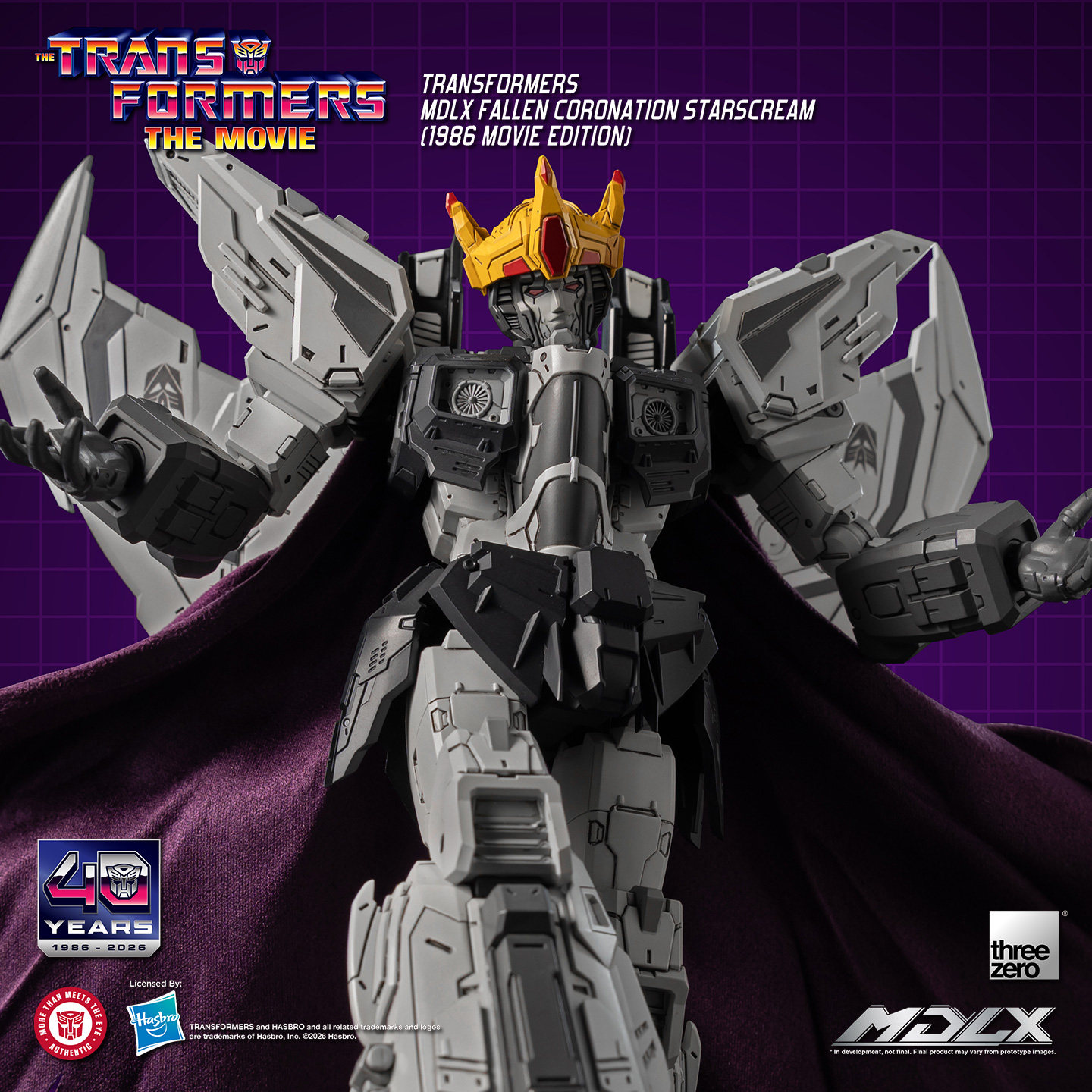 【预定定金】threezero MDLX 变形金刚 陨落加冕红蜘蛛1986电影版