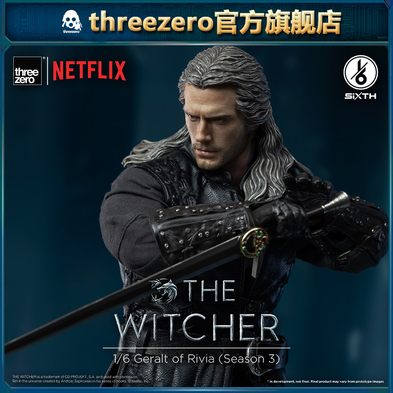 threezero 猎魔人 利维亚的杰洛特 1/6比例可动人偶