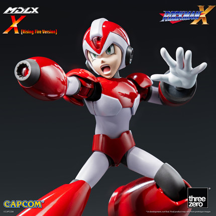 【预定定金】threezero MDLX系列 洛克人X 上升火焰版 可动人偶