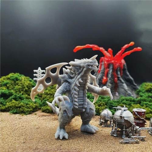 潮玩DIY手工 奥特曼超时空明鉴怪兽猛斯王1/64人偶模型手办场景