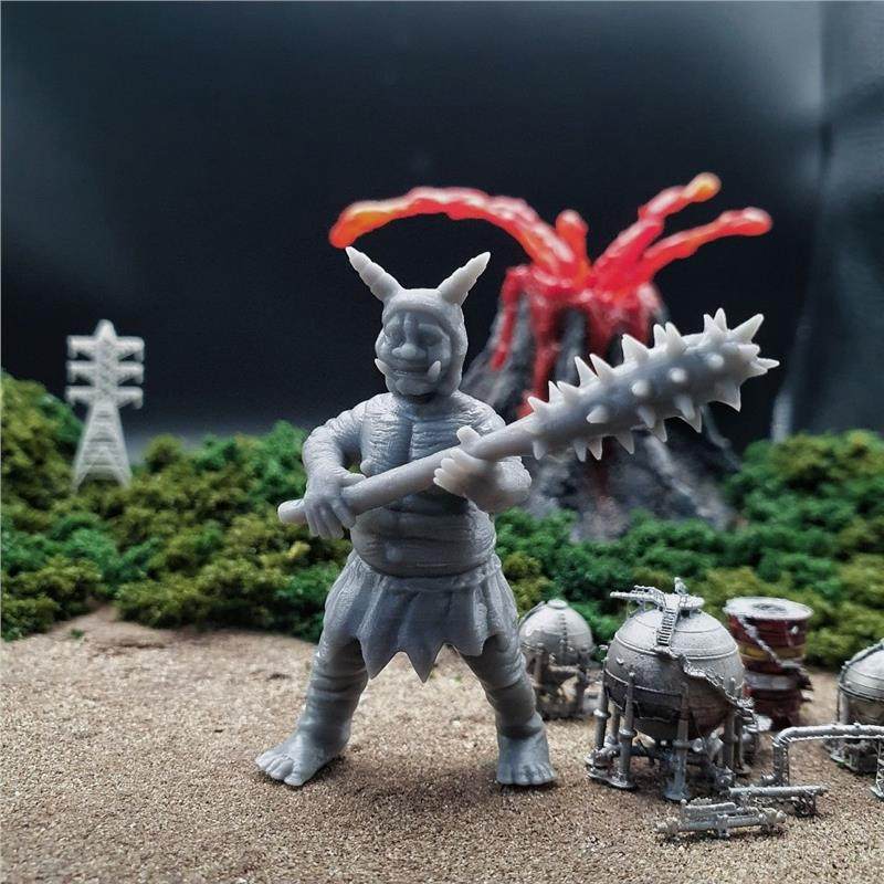 潮玩DIY手工 雷欧奥特曼明鉴怪兽 宇宙鬼 奥尼昂 1/43模手办场景