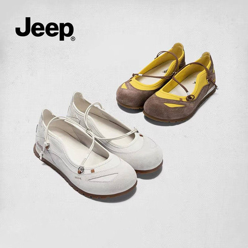jeep厚底玛丽珍女鞋2026