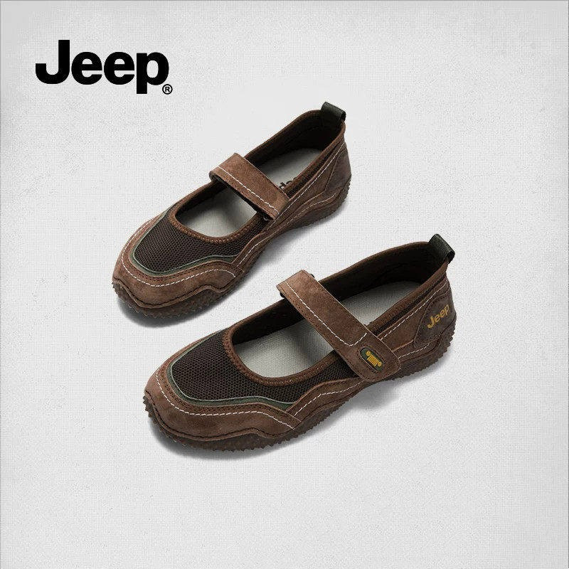 JEEP夏季网面圆头玛丽珍
