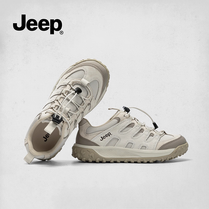 jeep覆古运动慢跑鞋女圆